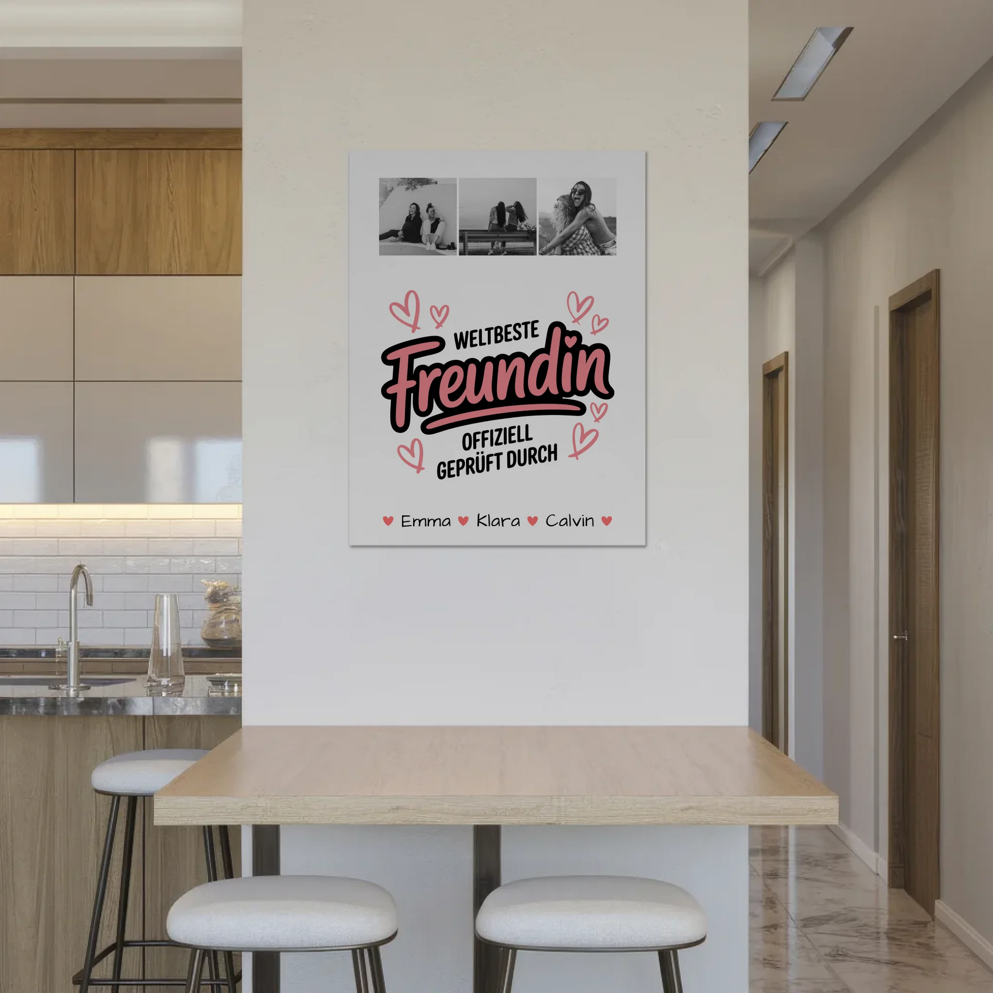 Beste Freundin Fotoboard Geschenk Fotocollage Beste Freundin Weltbeste Freundin Offiziell Geprüft Durch 8