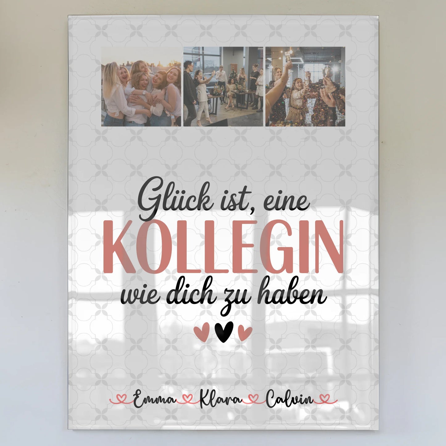 Personalisierte Fotocollage für Kolleginnen mit Foto Acrylglas und Glück Ist eine Kollegin Wie Dich Zu Haben 1