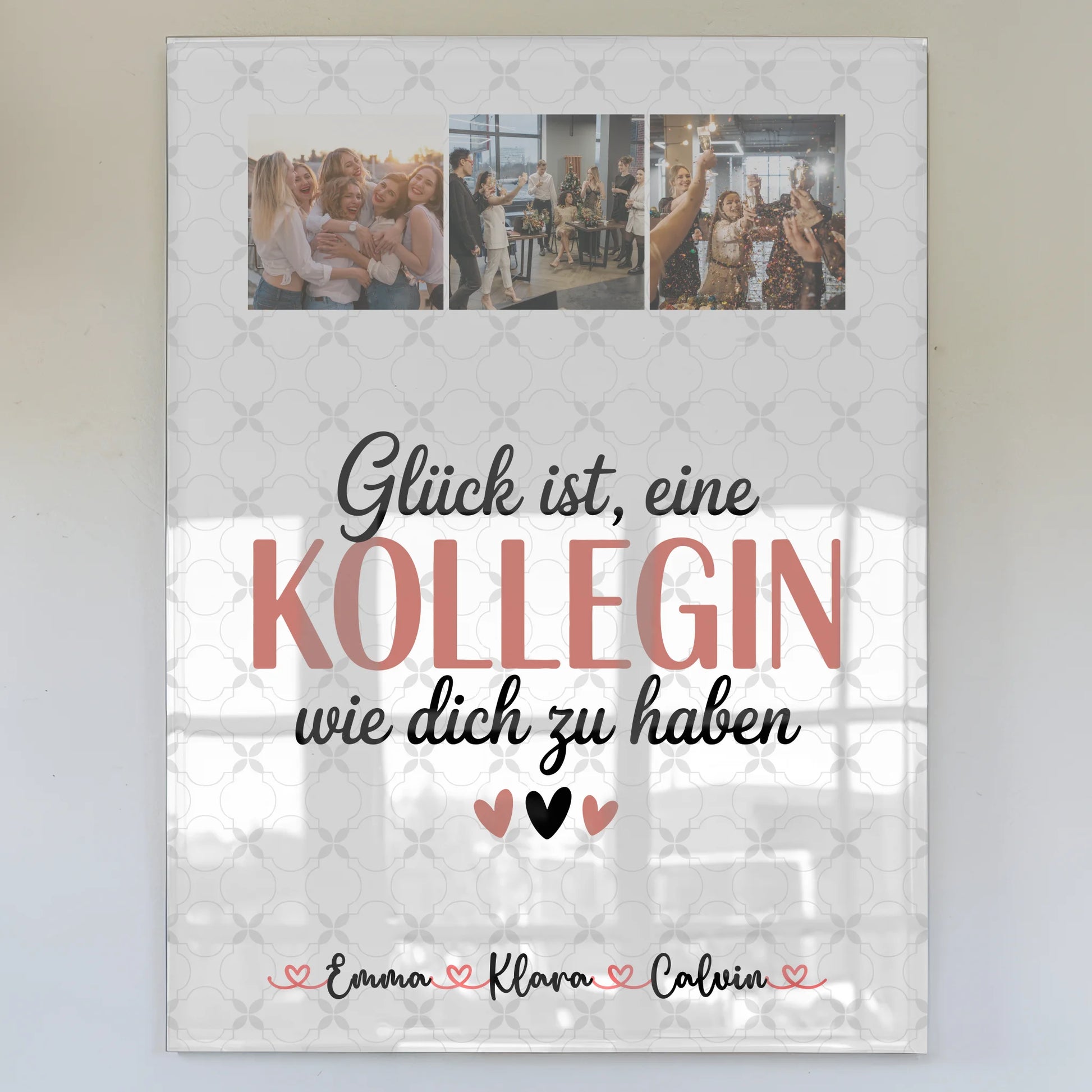 Personalisierte Fotocollage für Kolleginnen mit Foto Acrylglas und Glück Ist eine Kollegin Wie Dich Zu Haben 1