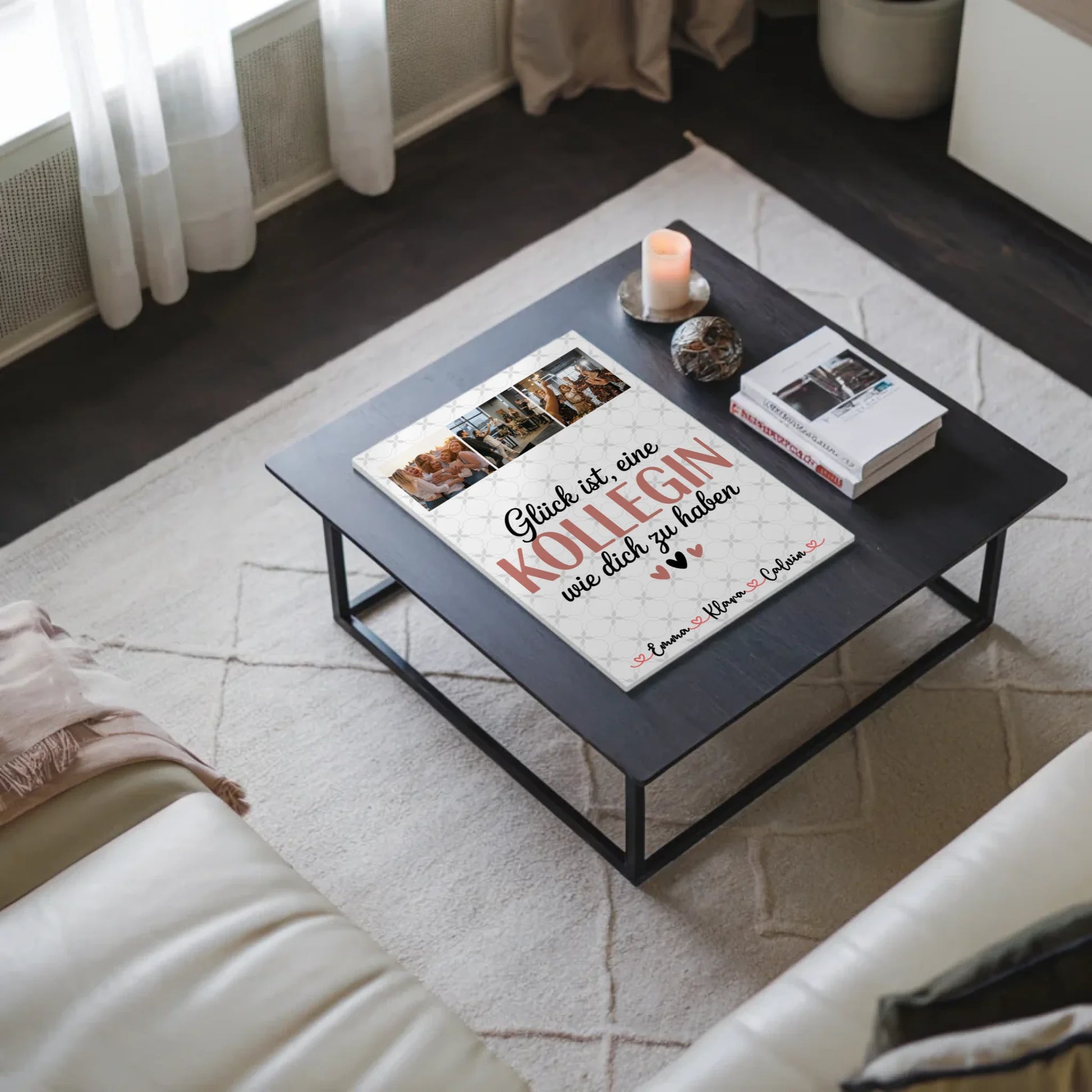 Personalisierte Magnetposter Fotoboard mit Fotocollage für Kolleginnen Glück Ist eine Kollegin Wie Dich Zu Haben 3