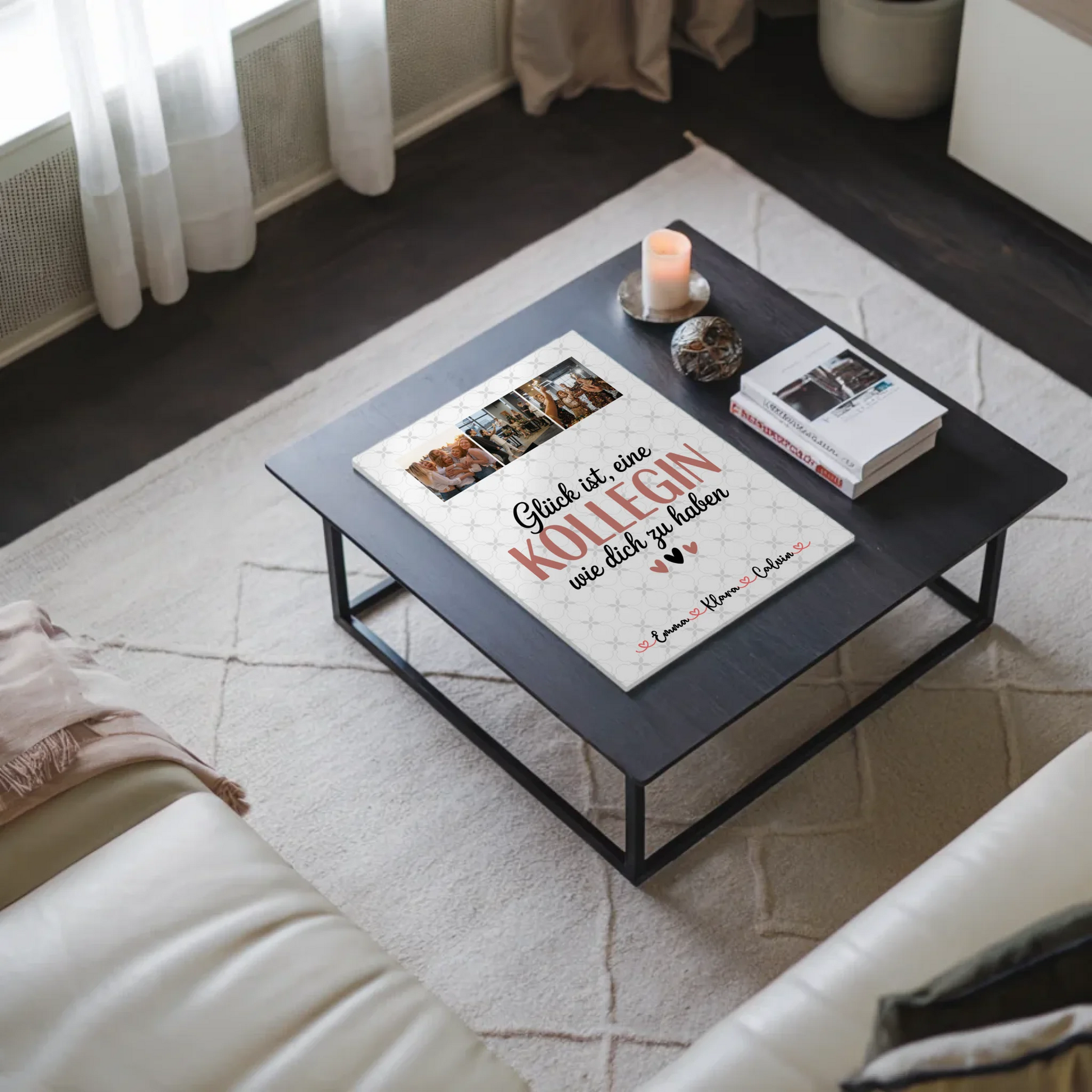 Personalisierte Magnetposter Fotoboard mit Fotocollage für Kolleginnen Glück Ist eine Kollegin Wie Dich Zu Haben 9