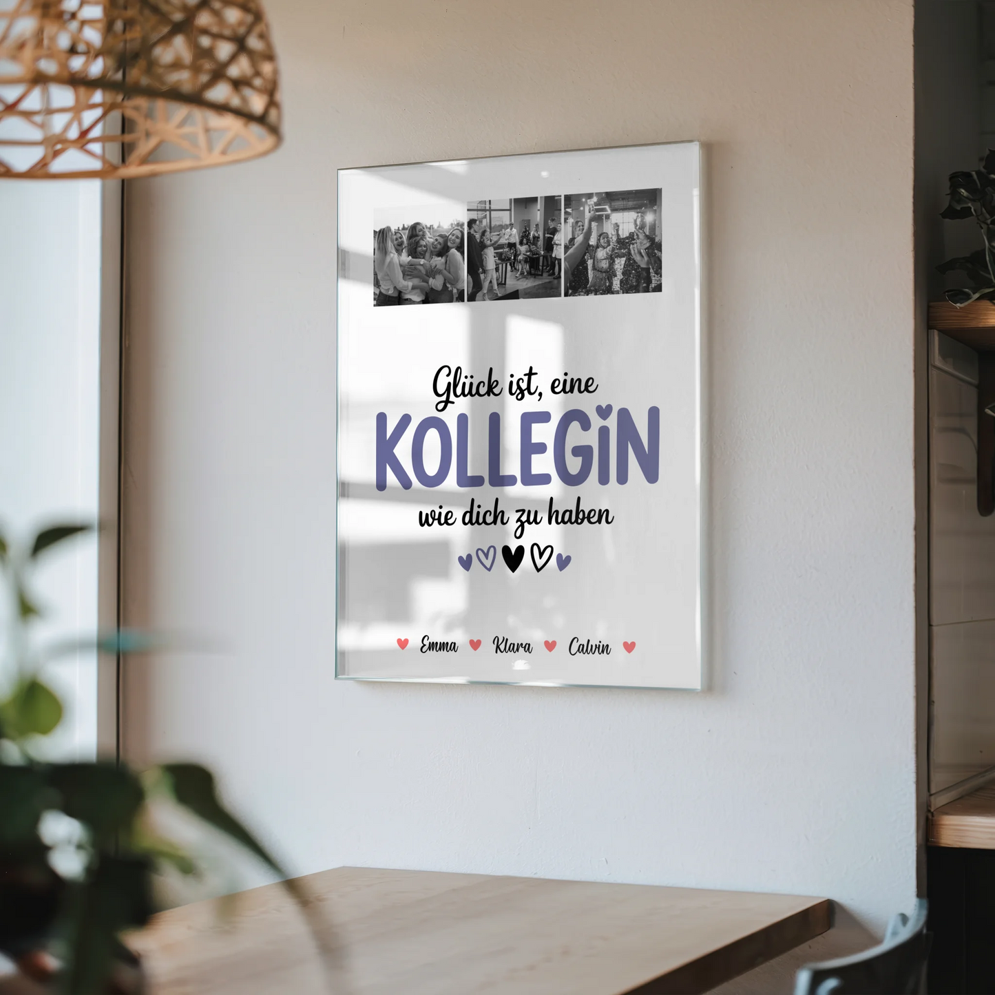 Personalisierte Fotocollage für Kollegin mit Foto Mit Acrylglas Glück Ist eine Kollegin Wie Dich Zu Haben 4