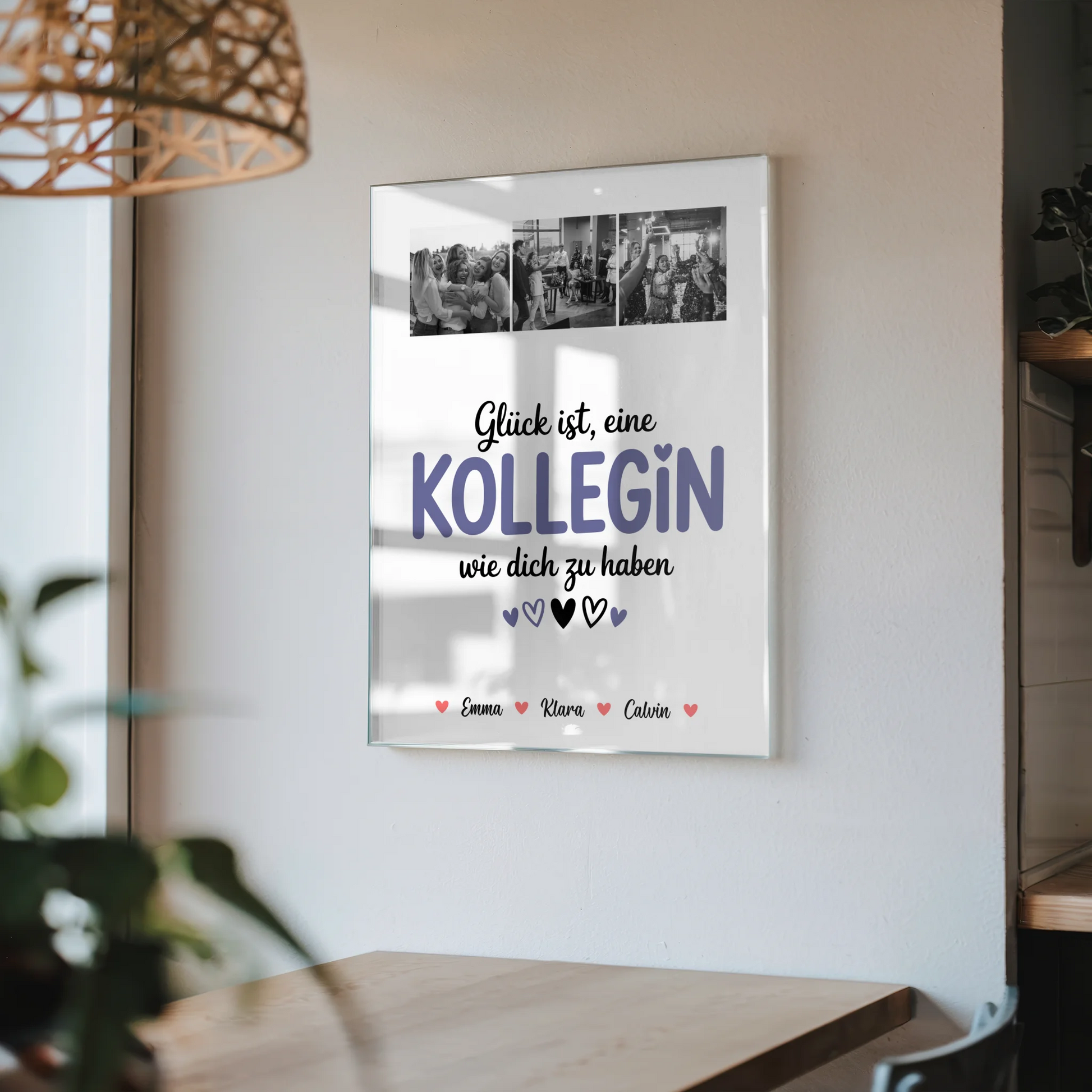 Personalisierte Fotocollage für Kollegin mit Foto Mit Acrylglas Glück Ist eine Kollegin Wie Dich Zu Haben 4