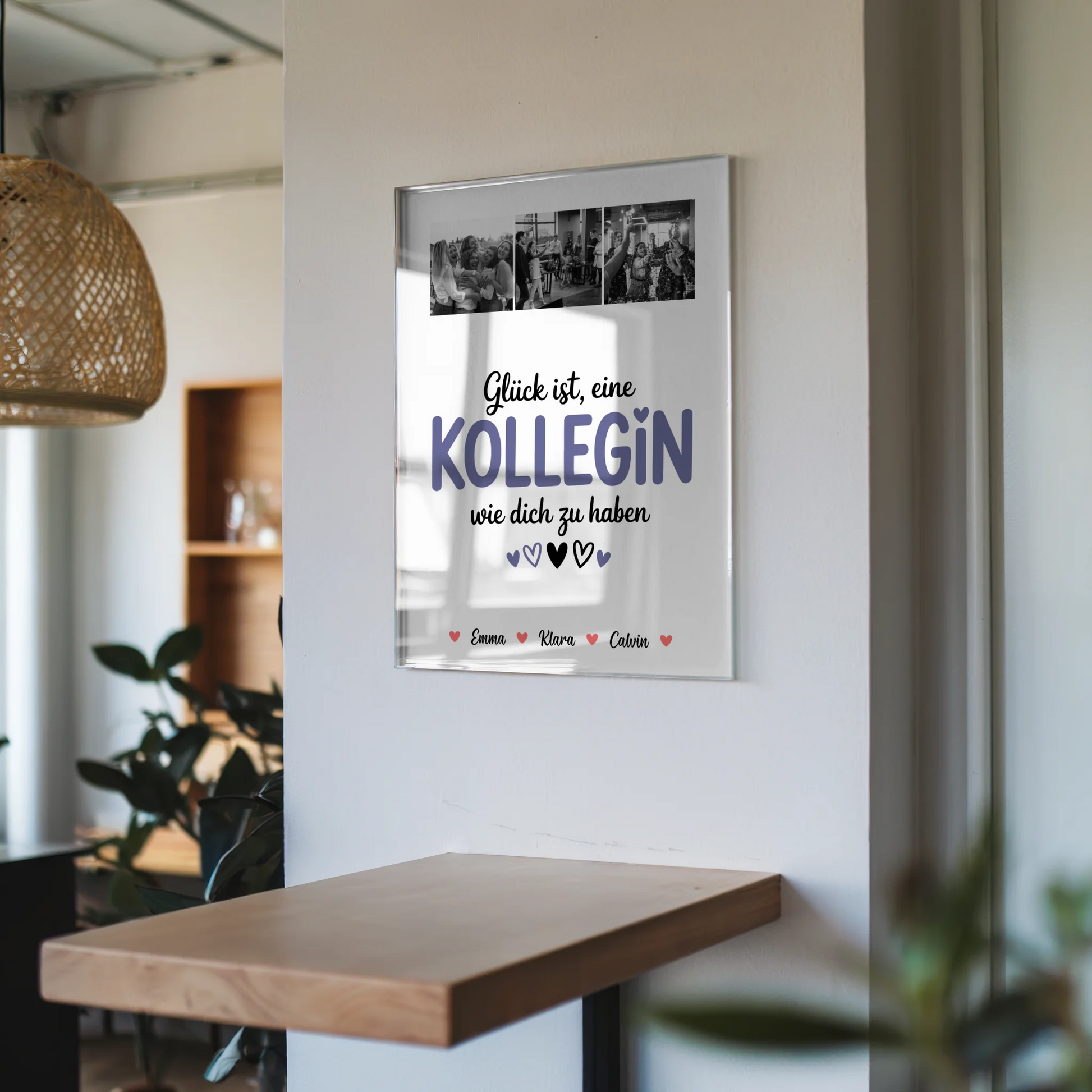 Personalisierte Fotocollage für Kollegin mit Foto Mit Acrylglas Glück Ist eine Kollegin Wie Dich Zu Haben 6