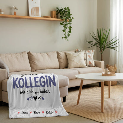 Personalisierte Decke Mit Namen Fotocollage für Kollegin Glück Ist eine Kollegin Wie Dich Zu Haben 4