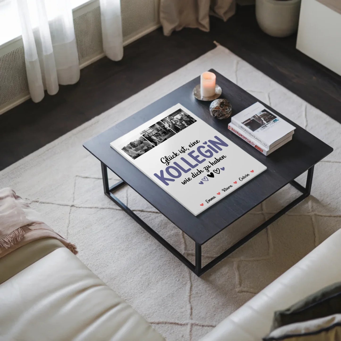 Personalisiertes Fotoboard Poster Magnetisch für Kollegin Fotocollage Glück Ist eine Kollegin Wie Dich Zu Haben 3