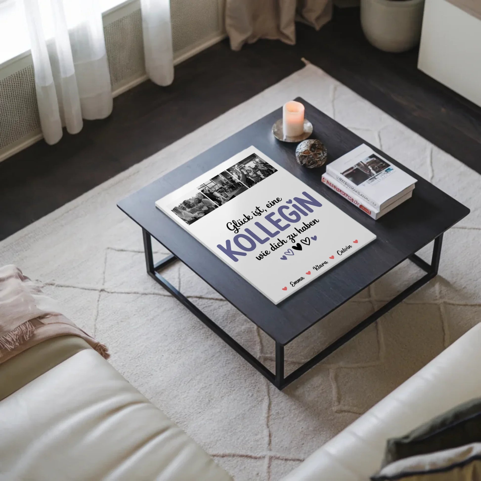 Personalisiertes Fotoboard Poster Magnetisch für Kollegin Fotocollage Glück Ist eine Kollegin Wie Dich Zu Haben 3