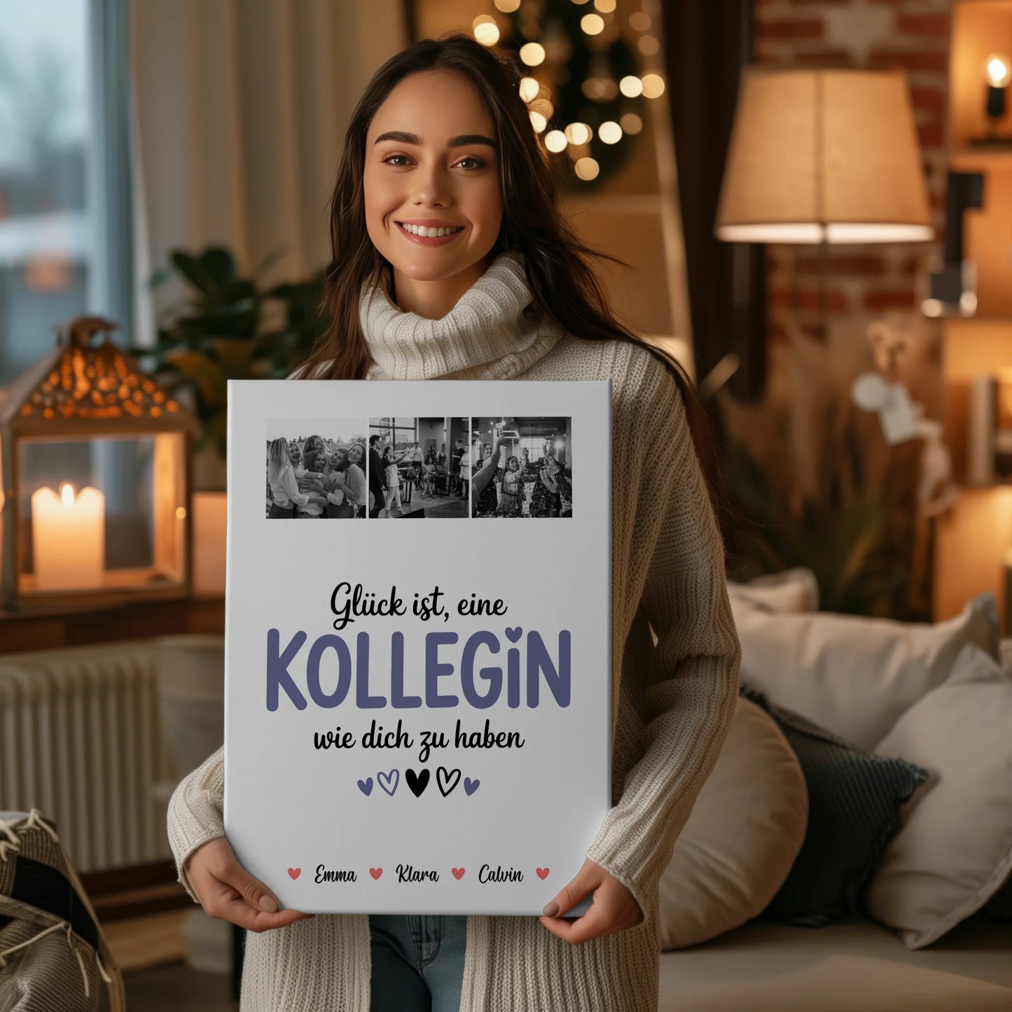 Leinwand Collagen Erstellen Fotocollage für Kollegin Glück Ist eine Kollegin Wie Dich Zu Haben 2