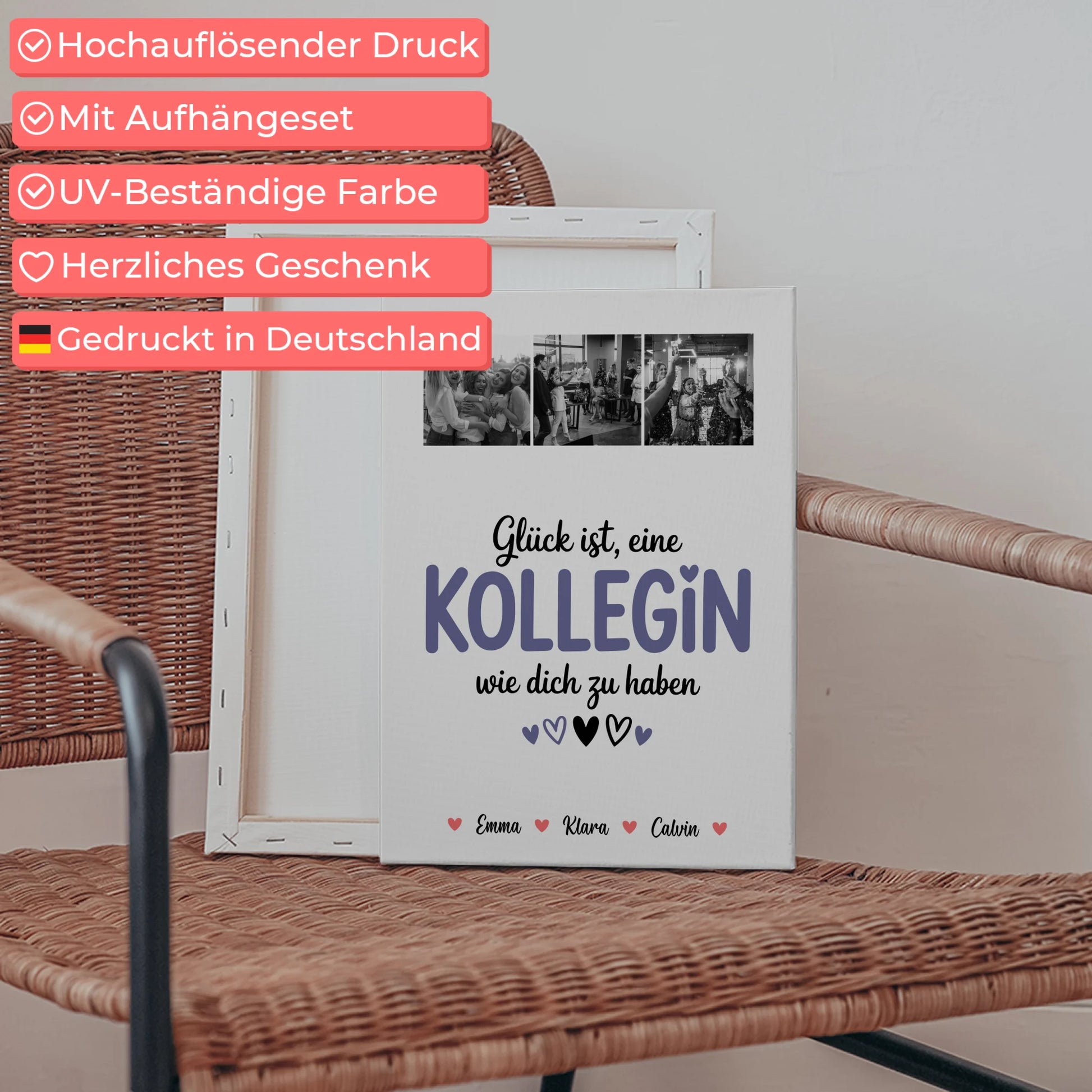 Leinwand Collagen Erstellen Fotocollage für Kollegin Glück Ist eine Kollegin Wie Dich Zu Haben 5