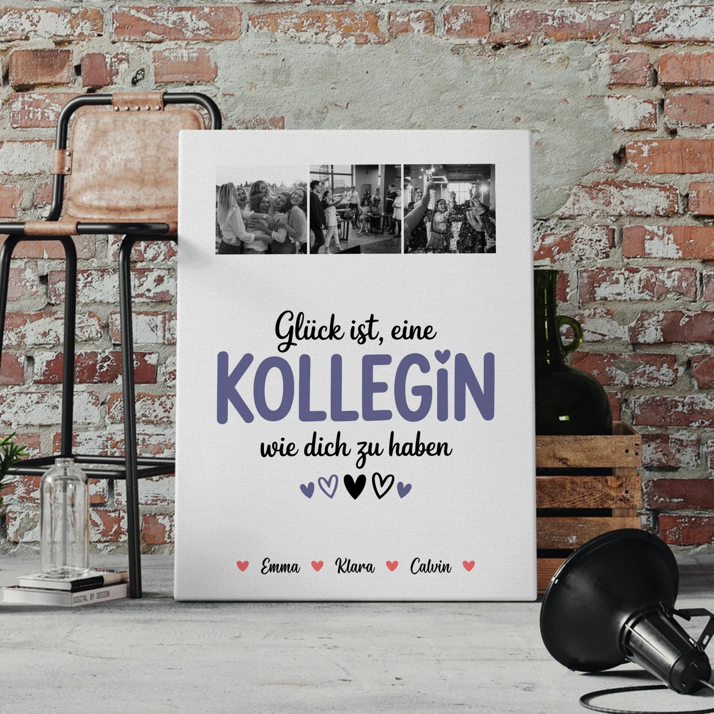 Leinwand Collagen Erstellen Fotocollage für Kollegin Glück Ist eine Kollegin Wie Dich Zu Haben 4