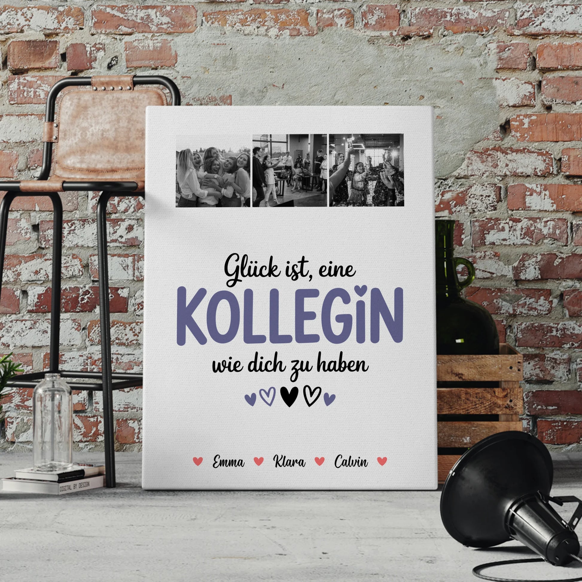 Leinwand Collagen Erstellen Fotocollage für Kollegin Glück Ist eine Kollegin Wie Dich Zu Haben 4