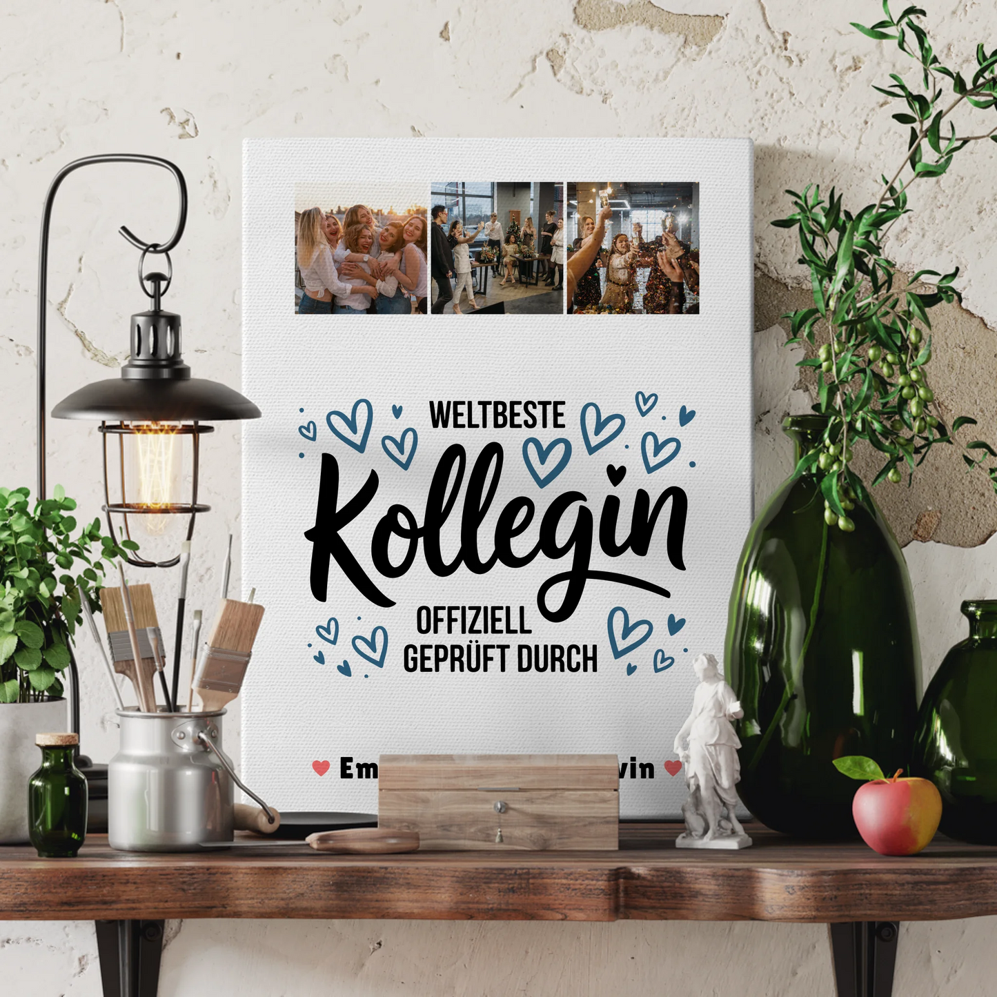 Fotocollage Großes Bild Aus Vielen Kleinen Kollegin Fotocollage Weltbeste Kollegin Offiziell Geprüft Durch 3