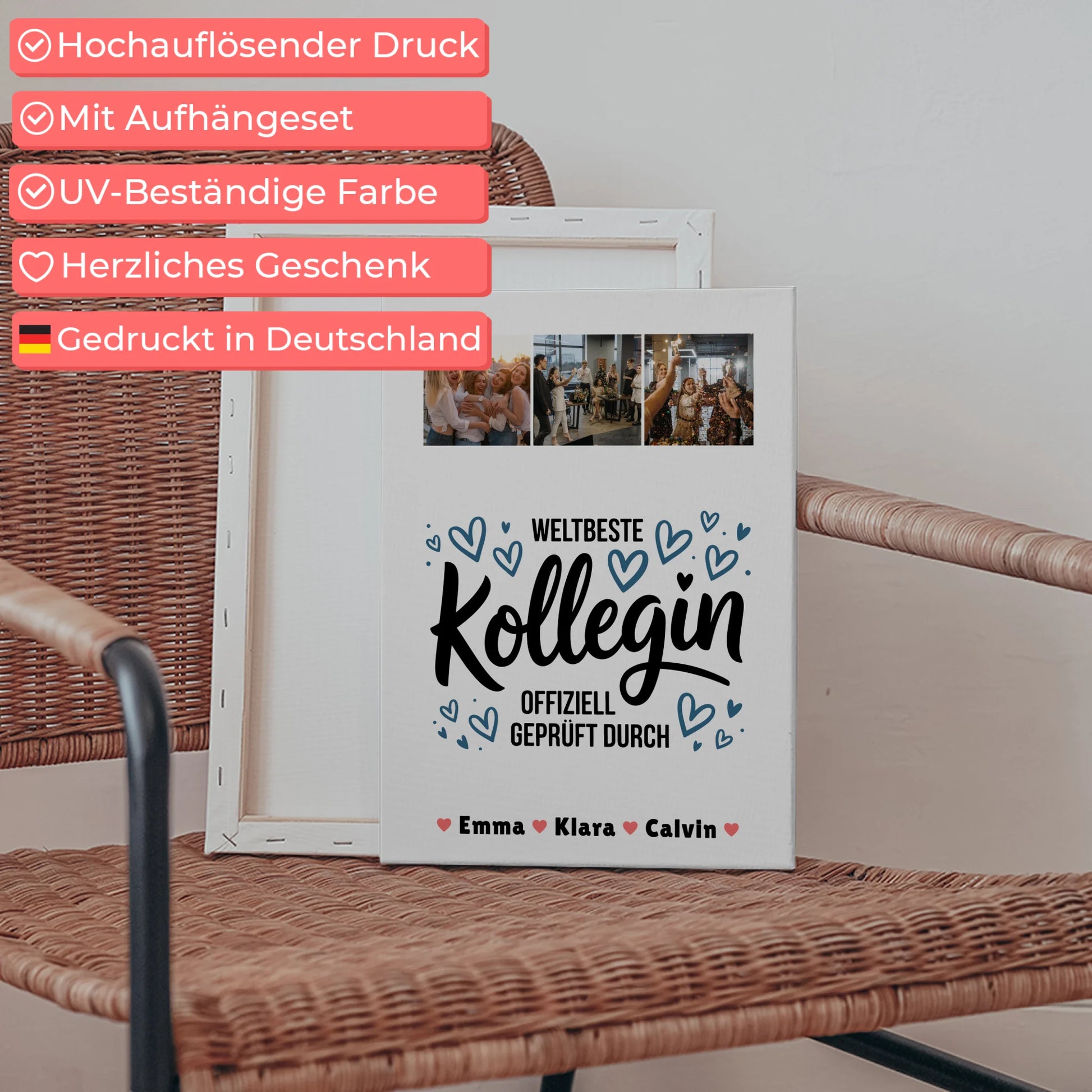 Fotocollage Großes Bild Aus Vielen Kleinen Kollegin Fotocollage Weltbeste Kollegin Offiziell Geprüft Durch 5