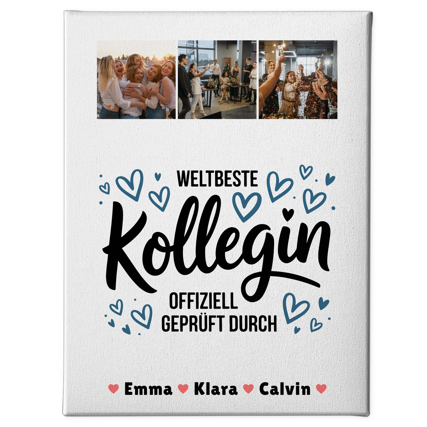 Fotocollage Großes Bild Aus Vielen Kleinen Kollegin Fotocollage Weltbeste Kollegin Offiziell Geprüft Durch 1