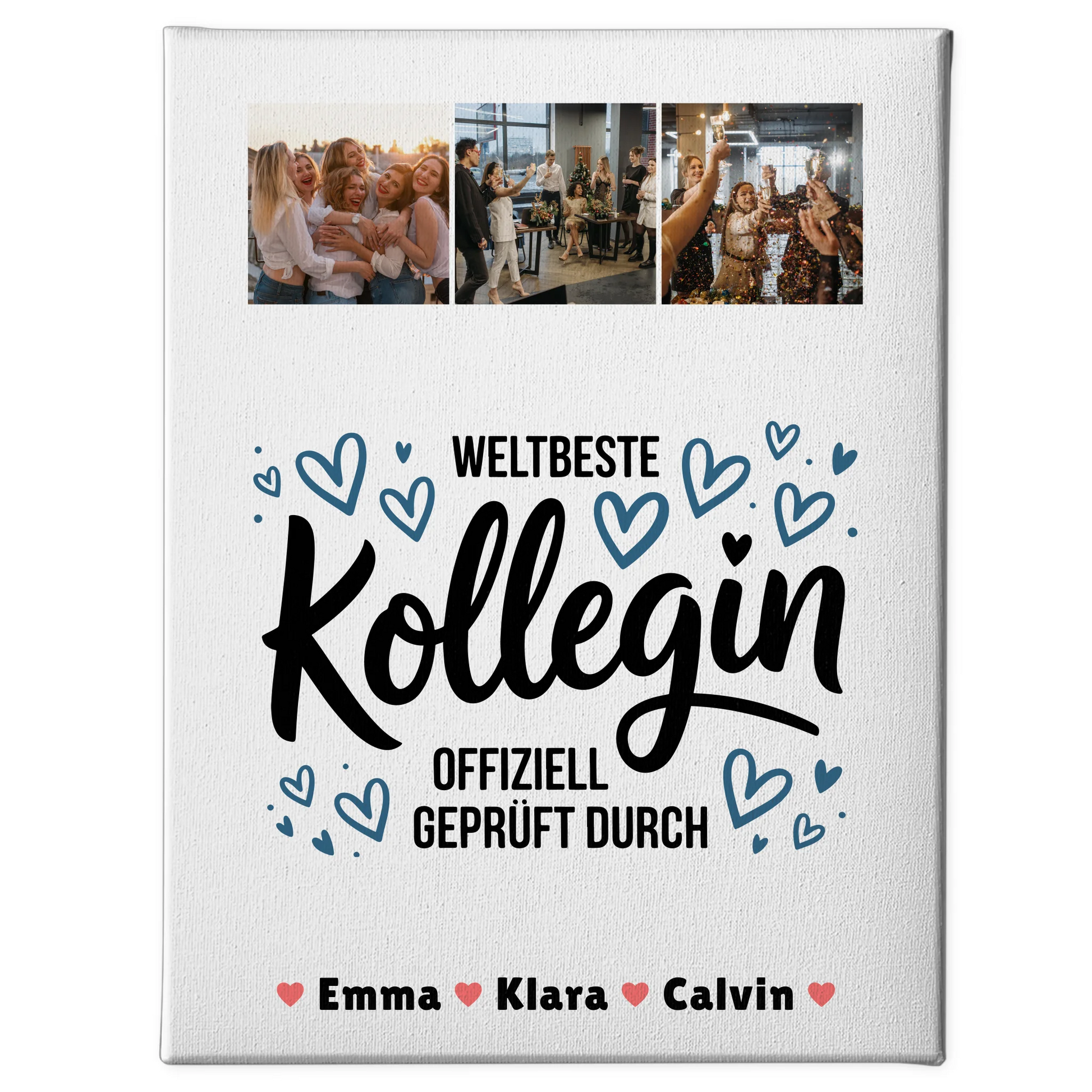 Fotocollage Großes Bild Aus Vielen Kleinen Kollegin Fotocollage Weltbeste Kollegin Offiziell Geprüft Durch 1