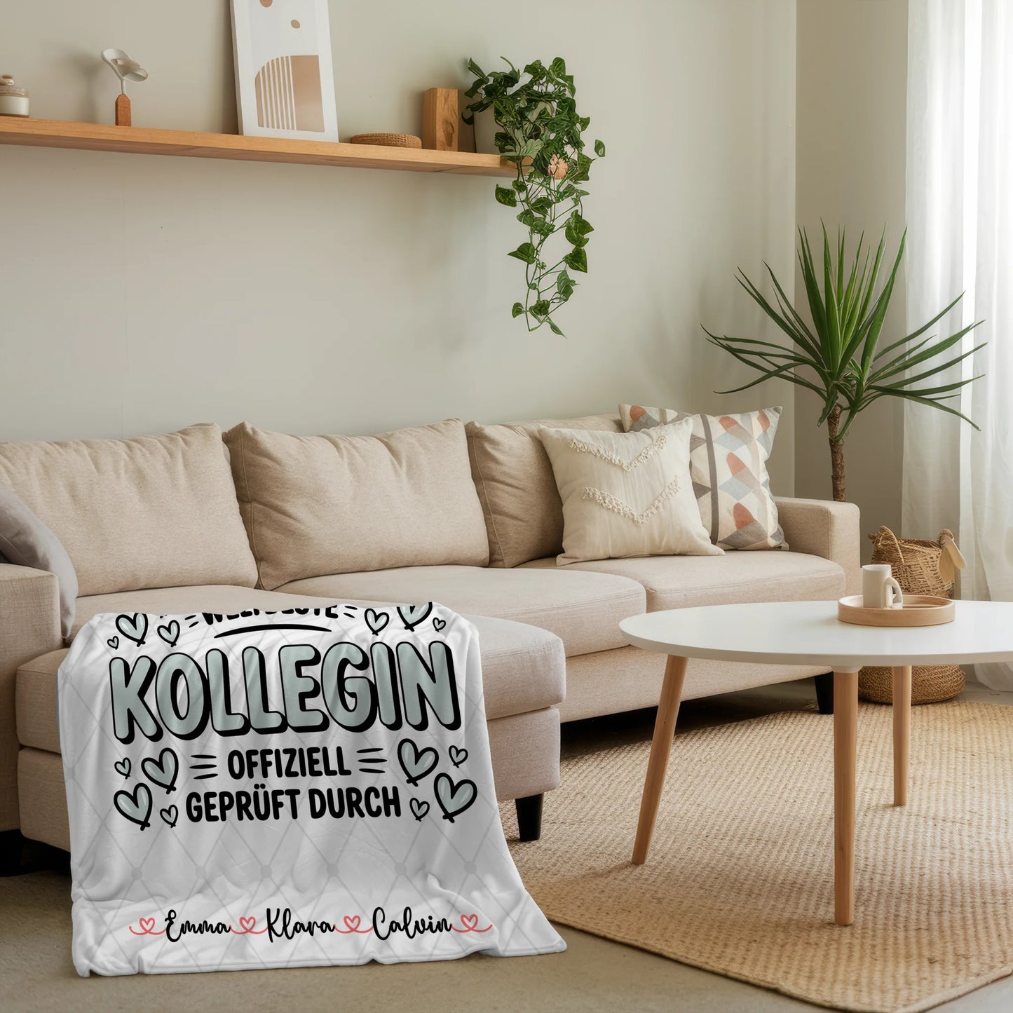 Personalisierte Decke Mit Namen Fotocollage Kollegin Weltbeste Kollegin Offiziell Geprüft Durch 4