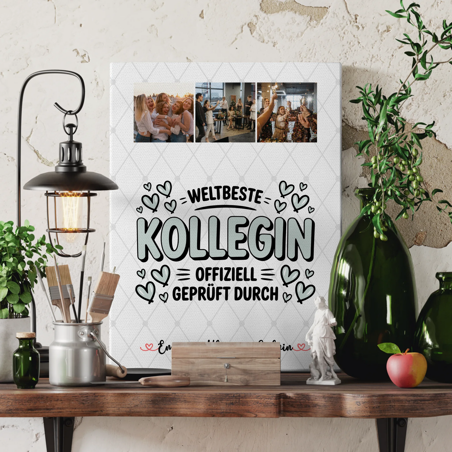 Fotocollage Großes Bild Aus Vielen Kleinen für Kollegin Weltbeste Kollegin Offiziell Geprüft 3