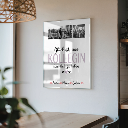 Foto Acrylglas Fotocollage für Kollegin Glück Ist eine Kollegin Wie Dich Zu Haben 4
