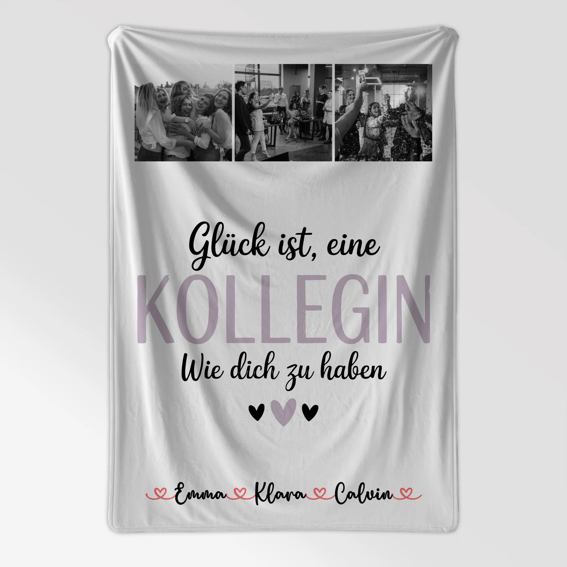 Kuscheldecke Mit Namen Und Motiv Fotocollage für Kollegin Glück Ist eine Kollegin Wie Dich Zu Haben 7