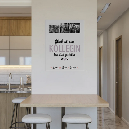 Fotoboard Magnet Poster Fotocollage für Kollegin Glück Ist eine Kollegin Wie Dich Zu Haben 8