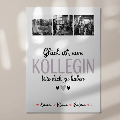 Fotoboard Magnet Poster Fotocollage für Kollegin Glück Ist eine Kollegin Wie Dich Zu Haben 7