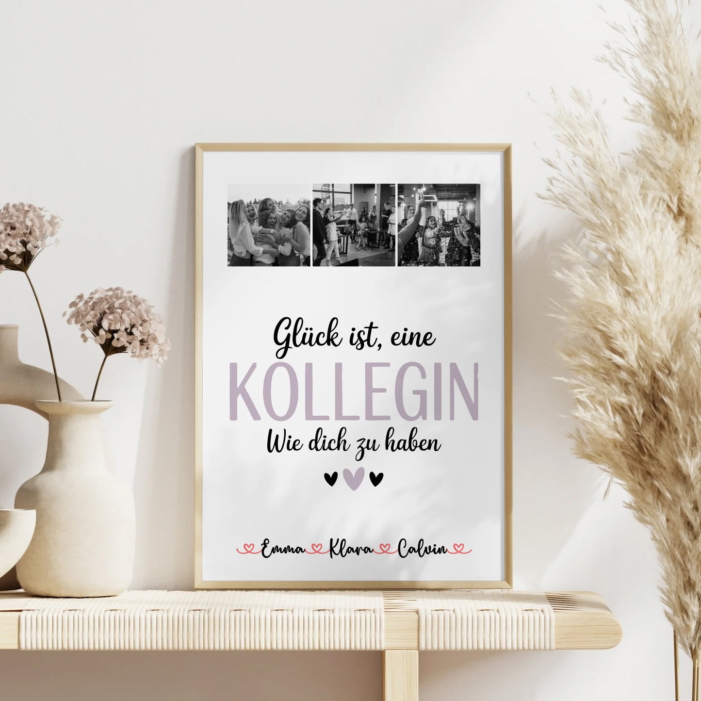 Abschied Kollegin Poster Fotocollage für Kollegin Glück Ist eine Kollegin Wie Dich Zu Haben