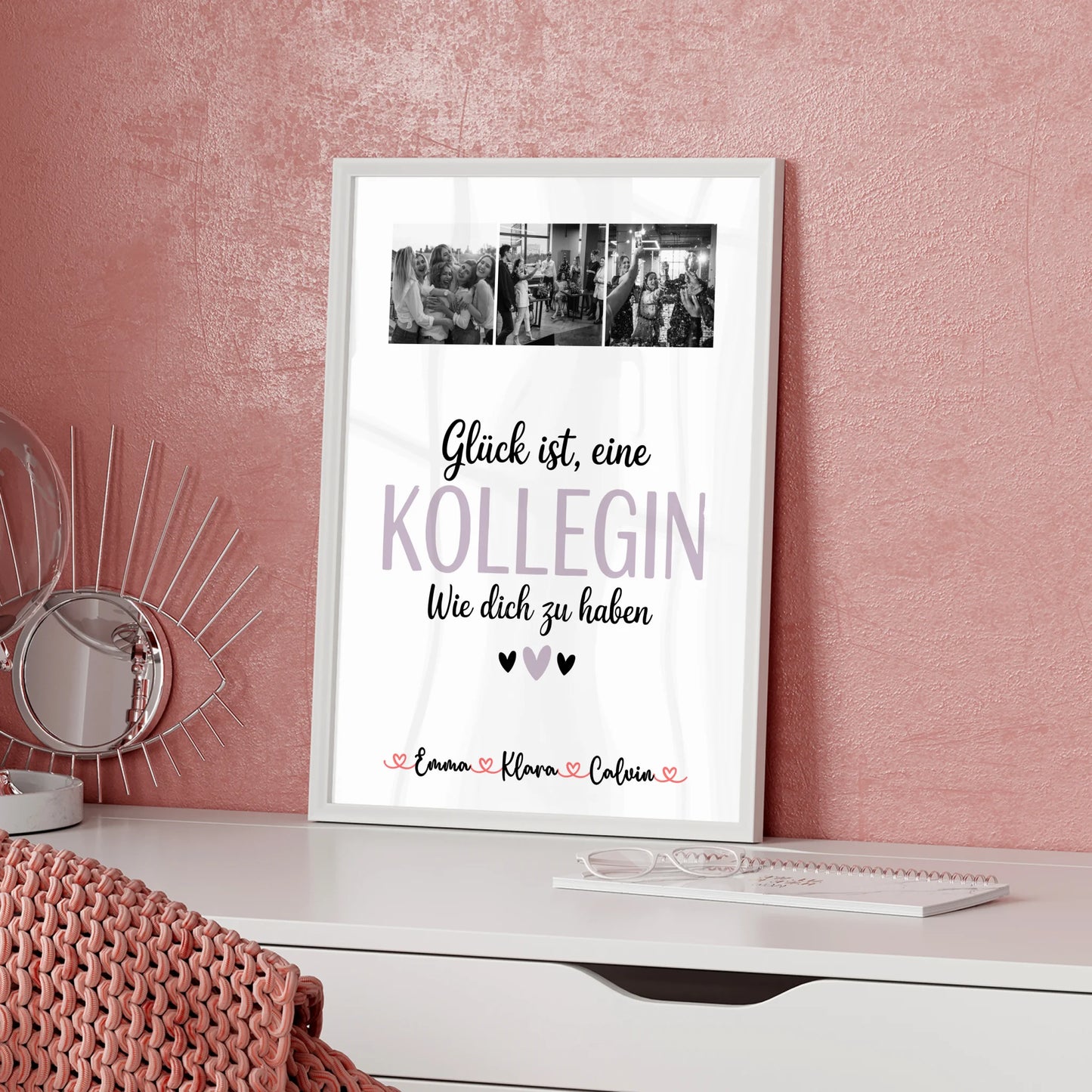 Abschied Kollegin Poster Fotocollage für Kollegin Glück Ist eine Kollegin Wie Dich Zu Haben