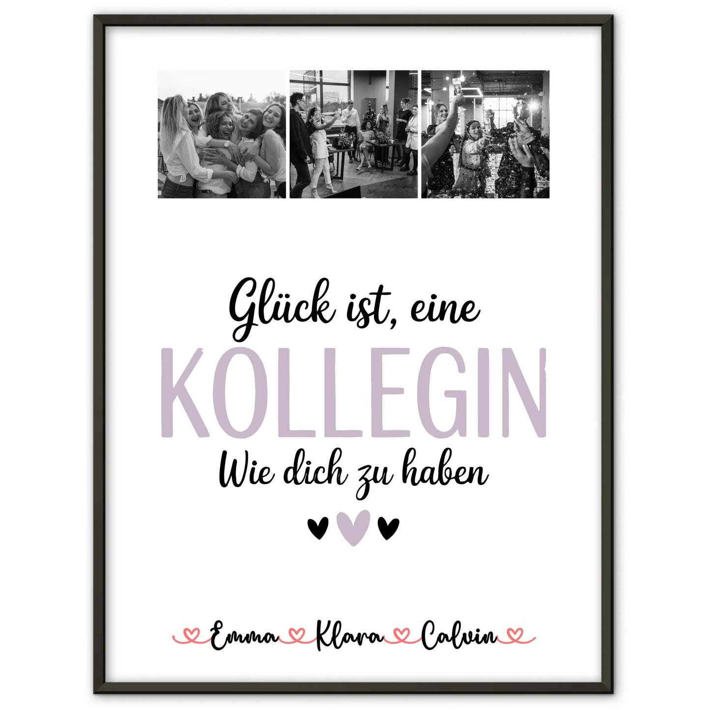 Abschied Kollegin Poster Fotocollage für Kollegin Glück Ist eine Kollegin Wie Dich Zu Haben