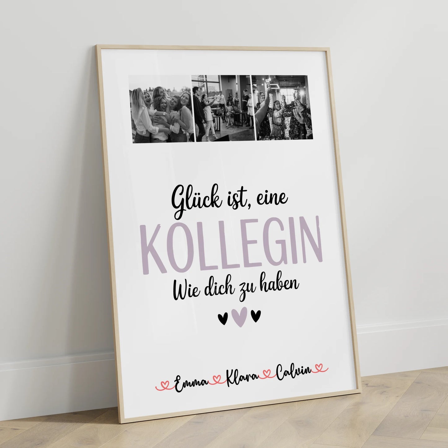Abschied Kollegin Poster Fotocollage für Kollegin Glück Ist eine Kollegin Wie Dich Zu Haben