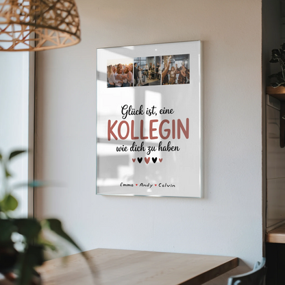 Personalisierte Kollegin Fotocollage mit Foto Mit Acrylglas Glück Ist eine Kollegin Wie Dich Zu Haben 4
