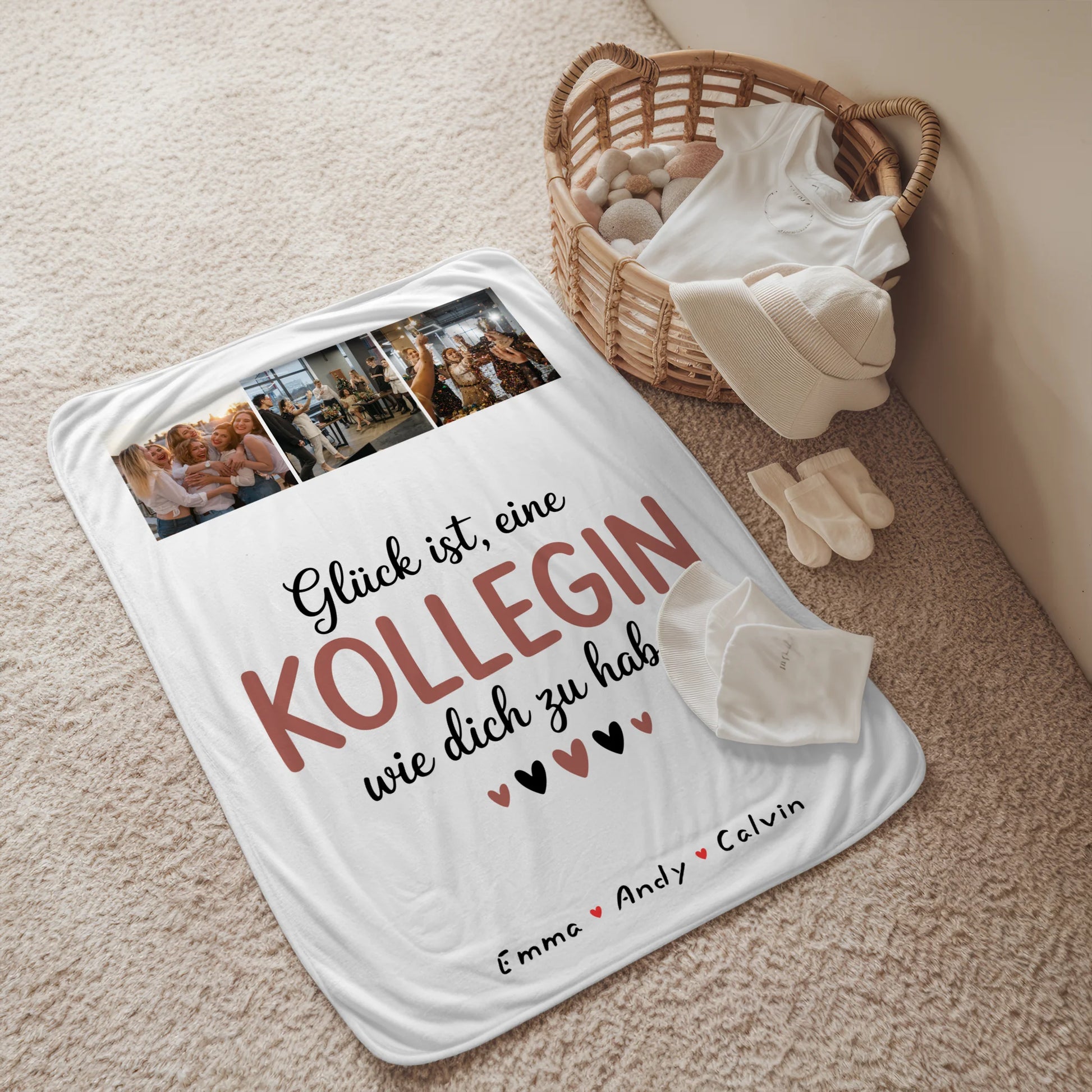 Kuscheldecke Mit Namen Kollegin Fotocollage Glück Ist eine Kollegin Wie Dich Zu Haben 2