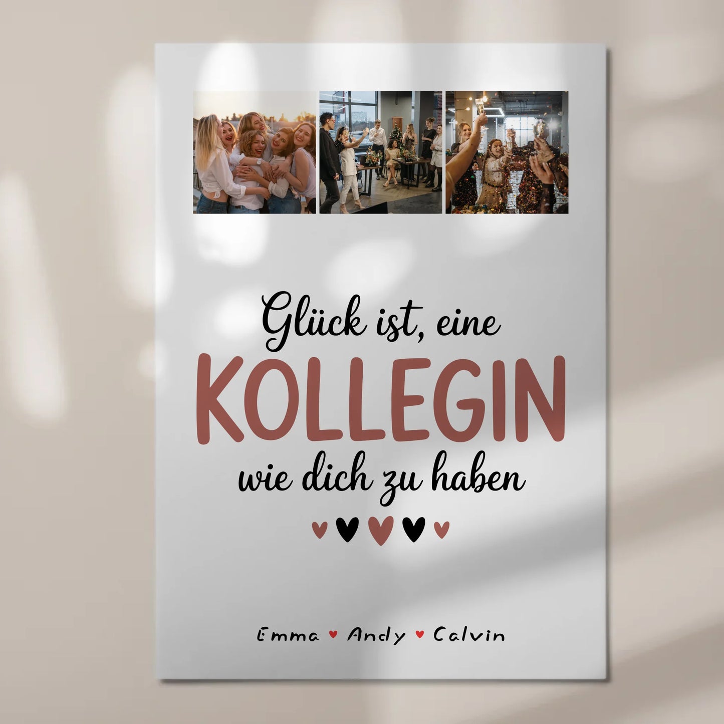 Personalisierte Fotoboard Magnet Wandbild Kollegin Fotocollage Glück Ist eine Kollegin Wie Dich Zu Haben 7