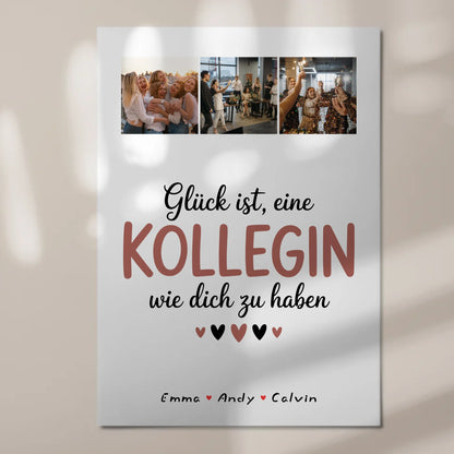 Personalisierte Fotoboard Magnet Wandbild Kollegin Fotocollage Glück Ist eine Kollegin Wie Dich Zu Haben 7