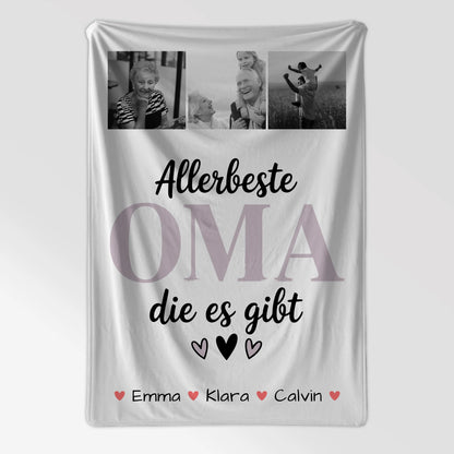 Personalisierte Decke Für Oma Geschenk Fotocollage Oma Allerbeste Oma Die Es Gibt Geschenkidee 7
