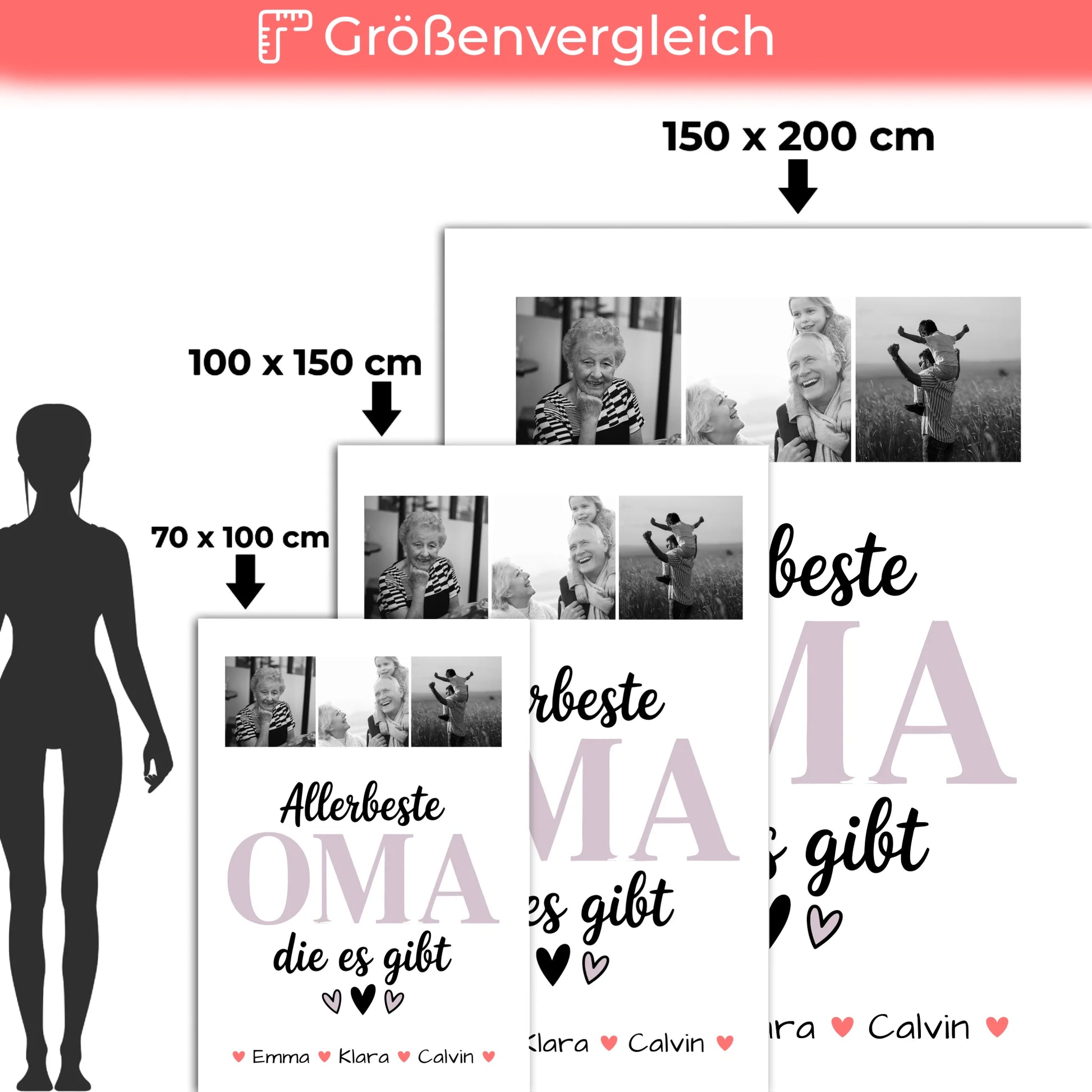 Personalisierte Decke Für Oma Geschenk Fotocollage Oma Allerbeste Oma Die Es Gibt Geschenkidee 5