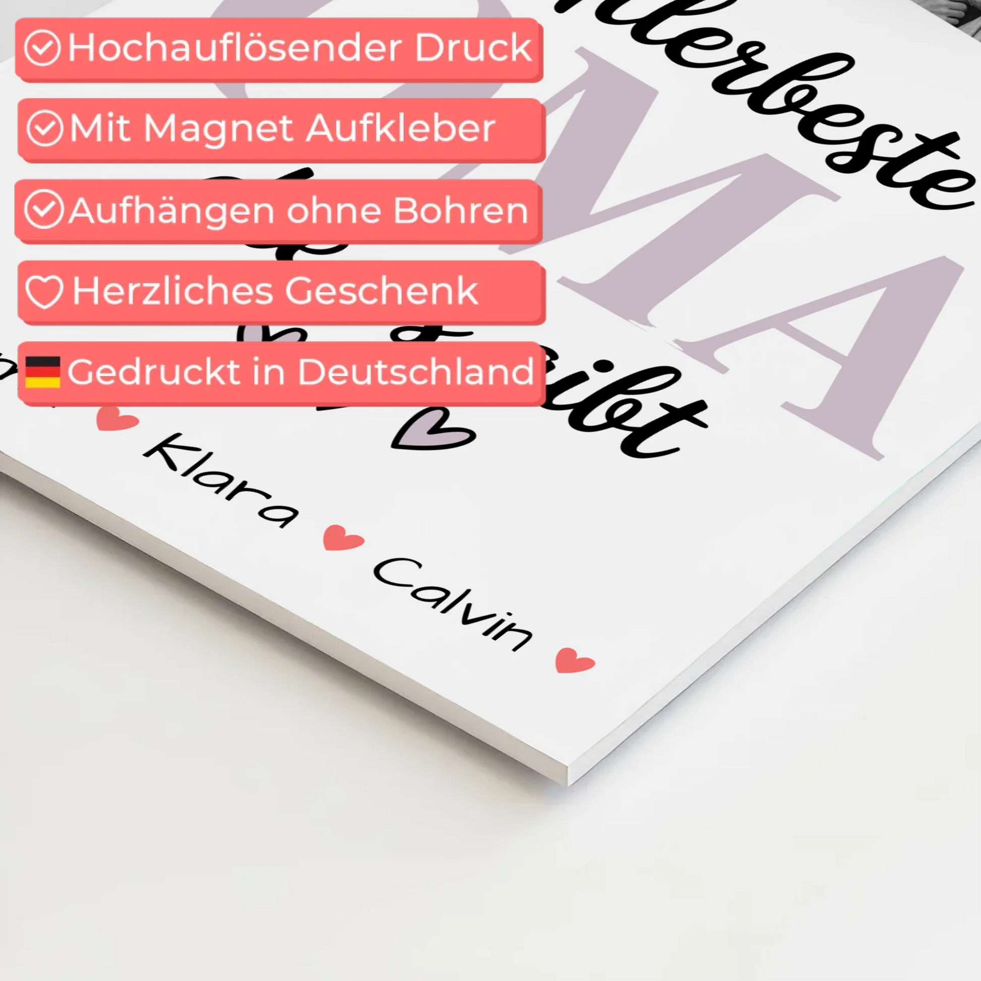 Personalisiertes Oma Plakat Geschenk Fotocollage Oma Allerbeste Oma Die Es Gibt 4