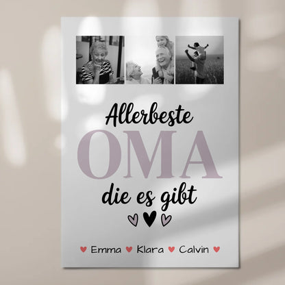 Personalisiertes Oma Plakat Geschenk Fotocollage Oma Allerbeste Oma Die Es Gibt 7