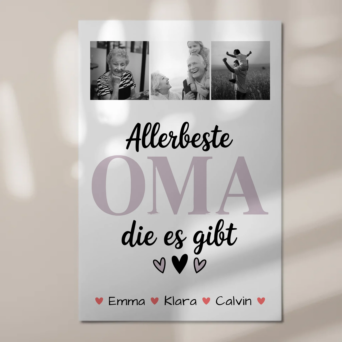 Personalisiertes Oma Plakat Geschenk Fotocollage Oma Allerbeste Oma Die Es Gibt