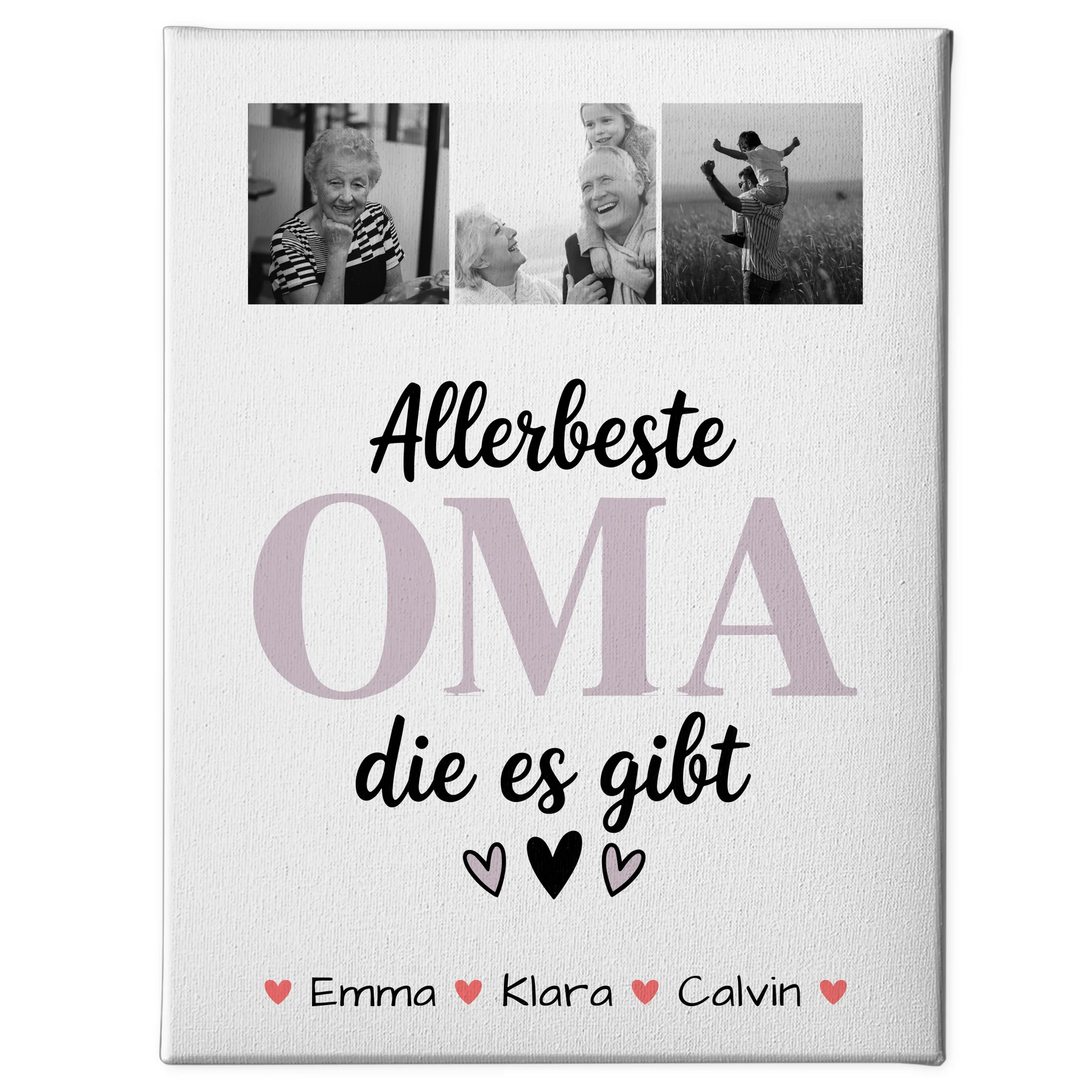Personalisiertes Wandbild Oma Geschenk Fotocollage Oma Allerbeste Oma Die Es Gibt 1