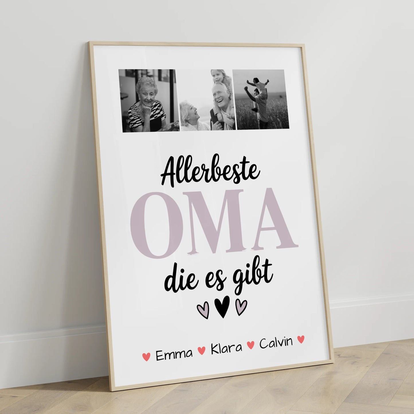 Personalisiertes Oma Plakat Poster Geschenk Fotocollage Oma Allerbeste Oma Die Es Gibt