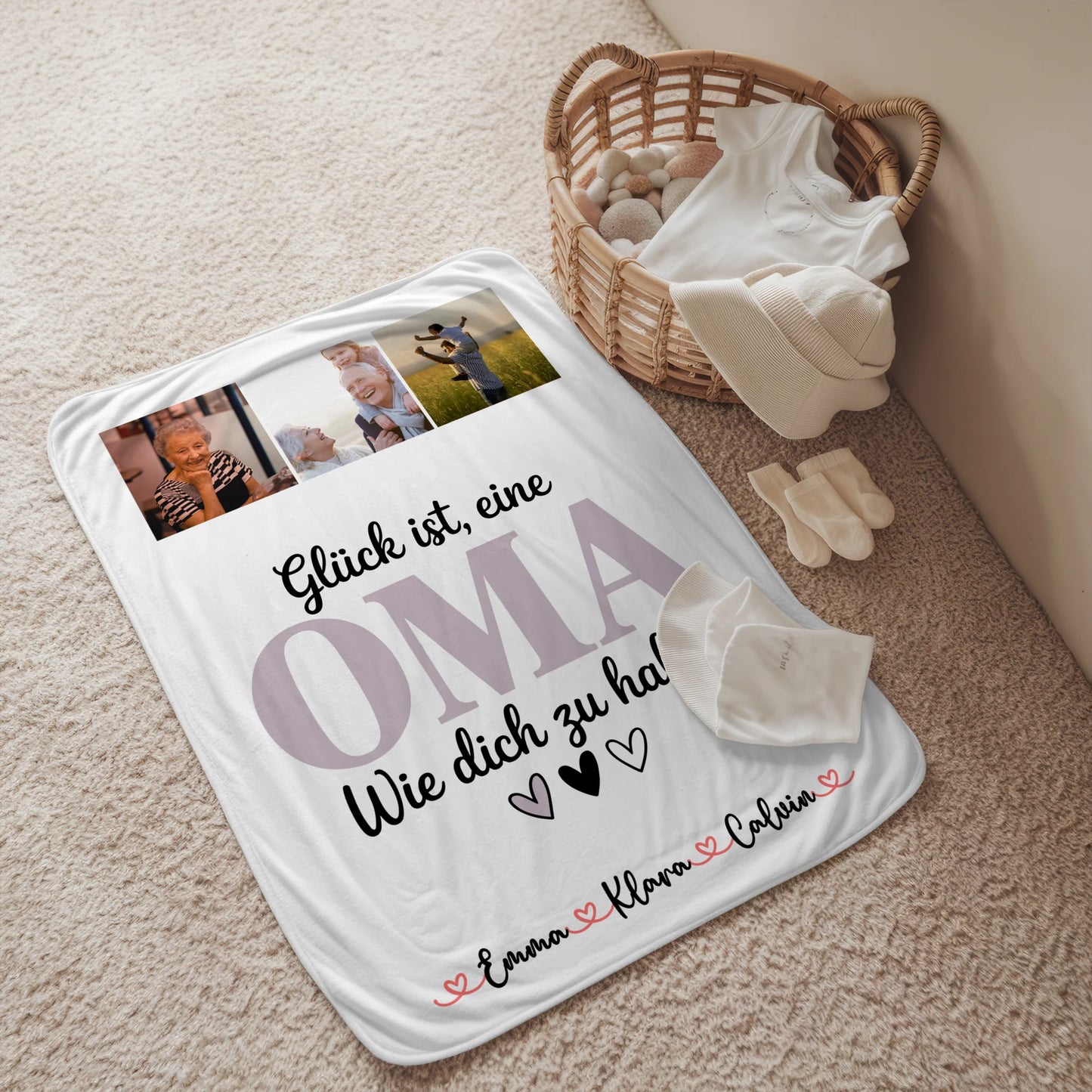 Personalisierte Decke Für Oma mit Fotocollage Oma Glück Ist eine Oma Wie Dich Zu Haben Geschenk 2