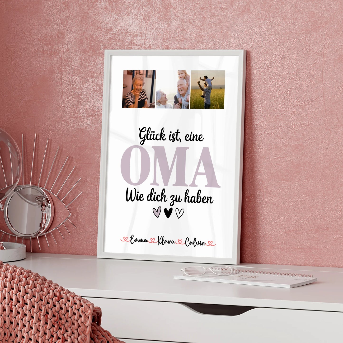 Personalisiertes Poster Oma Fotocollage Oma Glück Ist eine Oma Wie Dich Zu Haben Geschenk für Oma