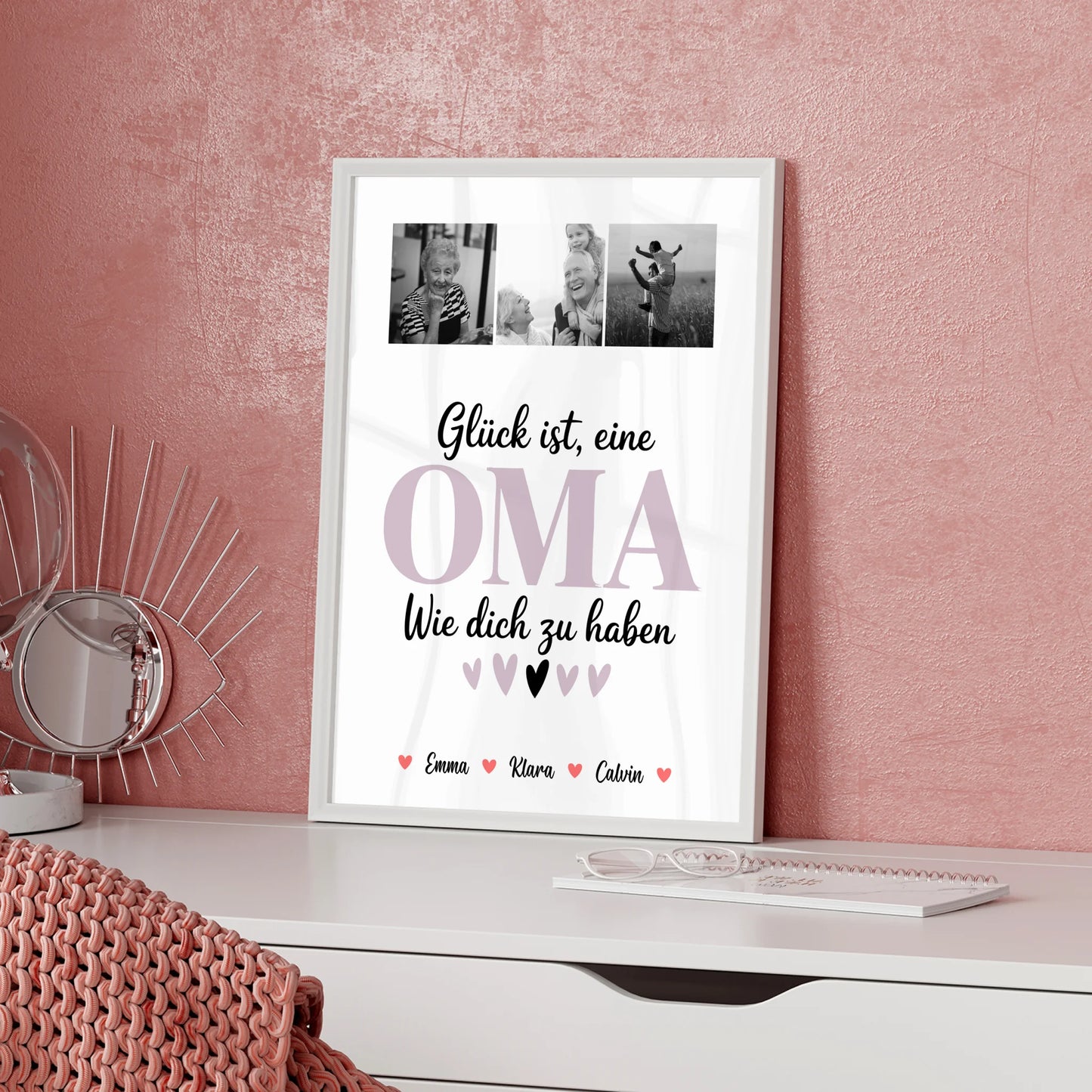 Personalisierte Oma Plakat Fotocollage für Oma Glück Ist eine Oma Wie Dich Zu Haben Geschenk