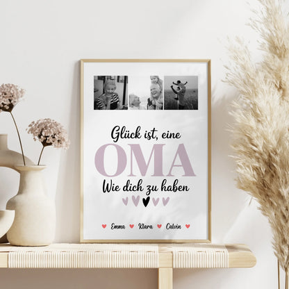 Personalisierte Oma Plakat Fotocollage für Oma Glück Ist eine Oma Wie Dich Zu Haben Geschenk