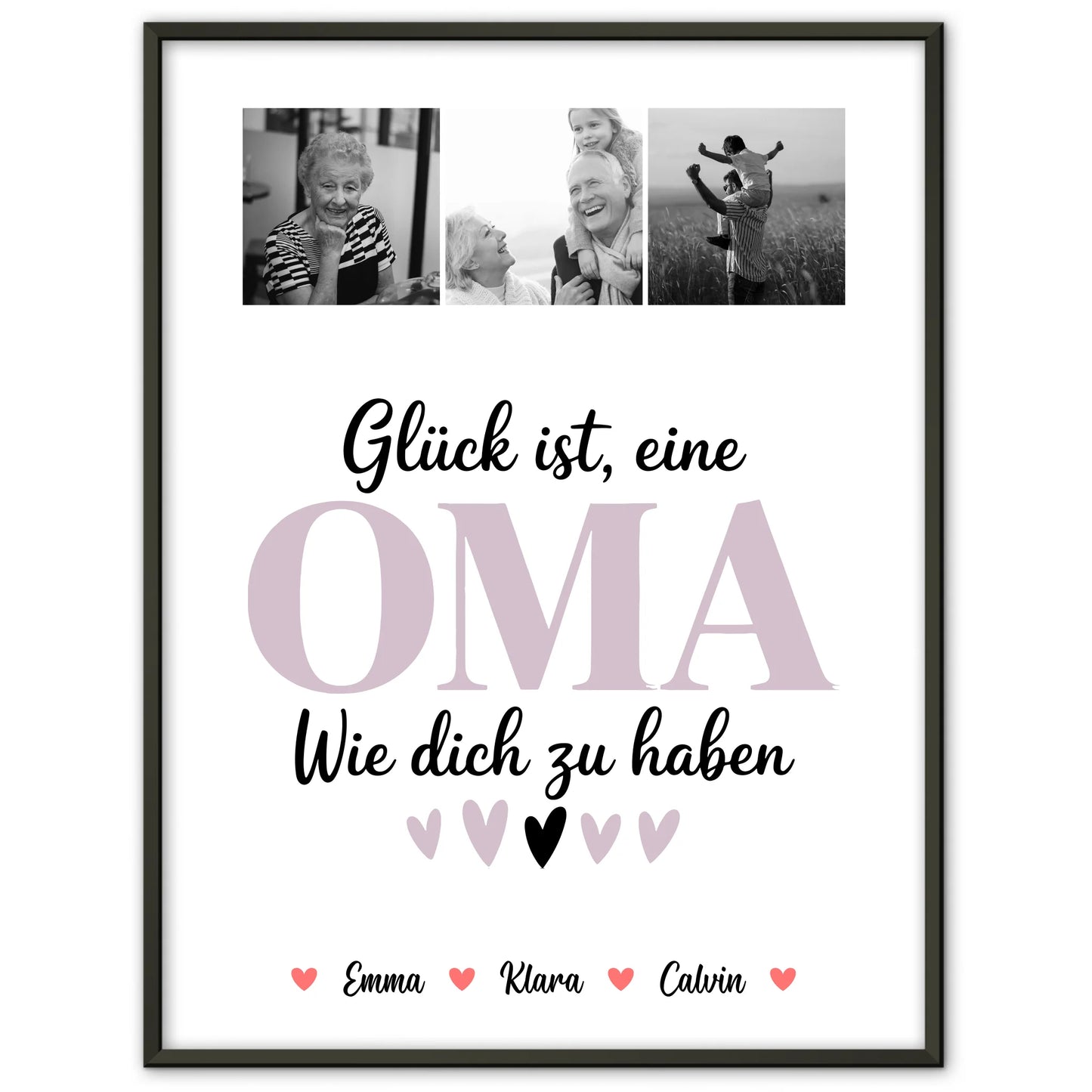 Personalisierte Oma Plakat Fotocollage für Oma Glück Ist eine Oma Wie Dich Zu Haben Geschenk