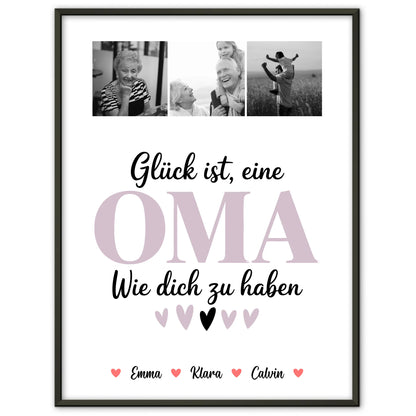 Personalisierte Oma Plakat Fotocollage für Oma Glück Ist eine Oma Wie Dich Zu Haben Geschenk