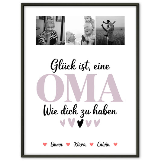 Personalisierte Oma Plakat Fotocollage für Oma Glück Ist eine Oma Wie Dich Zu Haben Geschenk
