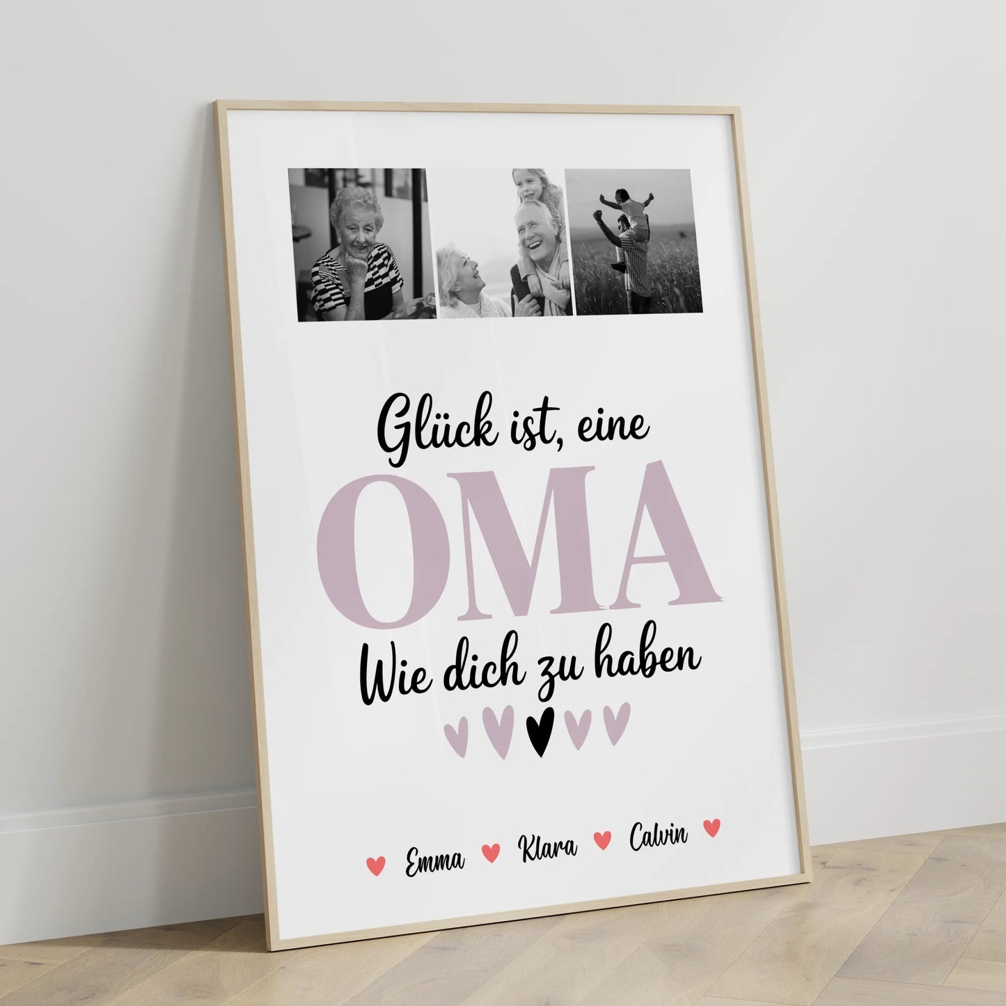 Personalisierte Oma Plakat Fotocollage für Oma Glück Ist eine Oma Wie Dich Zu Haben Geschenk