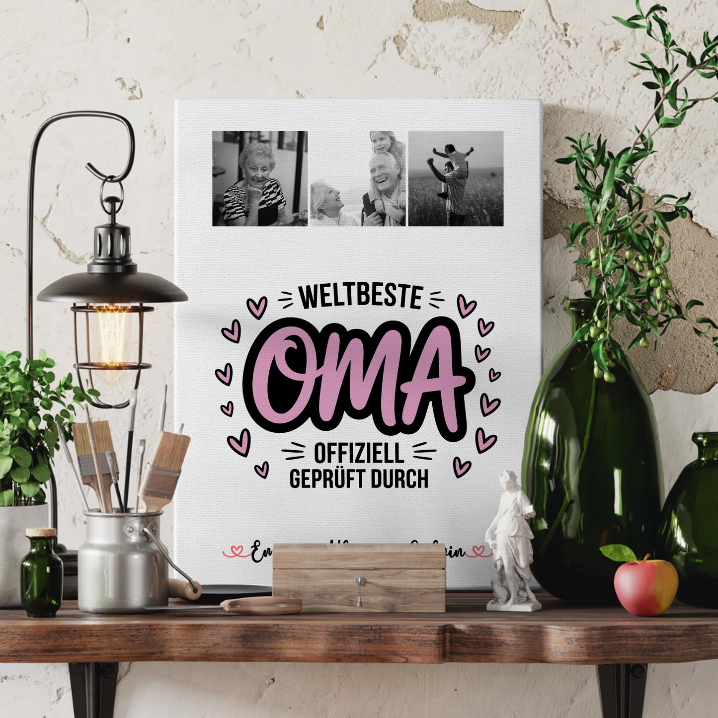 Oma Plakat Geschenk Fotocollage Oma Weltbeste Oma Offiziell Geprüft Durch 3