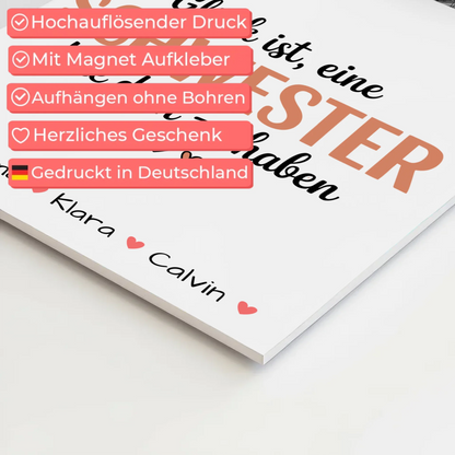 Fotoboard Magnet Wandbild Geschenk Fotocollage Schwester Glück Ist eine Schwester Wie Dich Zu Haben